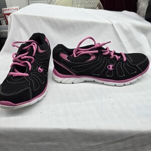 Champion Women's Black and Pink Athletic Shoes